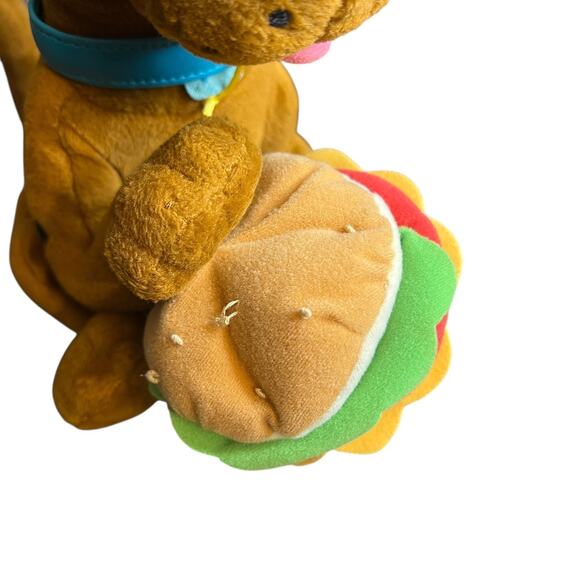Vtg '99 Scooby Doo Plush Stuffed Animal 12'' Applause w/Cheeseburger - Picture 5 of 10